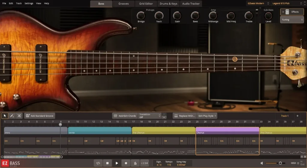 Toontrack – EZbass Torrent v1.3.2 + Core Library STANDALONE, VSTi, VSTi3, AAX, AU x64 [Win, Mac]
