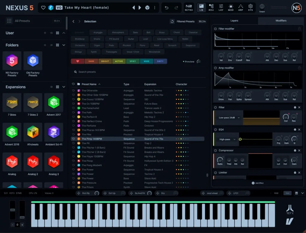 reFX – Nexus 5 Torrent v5.3.27 + Factory Content VSTi, VST3i, AAX, AUi x64 [Win, Mac]
